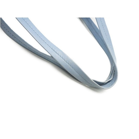 Celine Horizontal Cover Tote Bag Lambskin Bicolor Light Blue Black - Picture 4 of 8